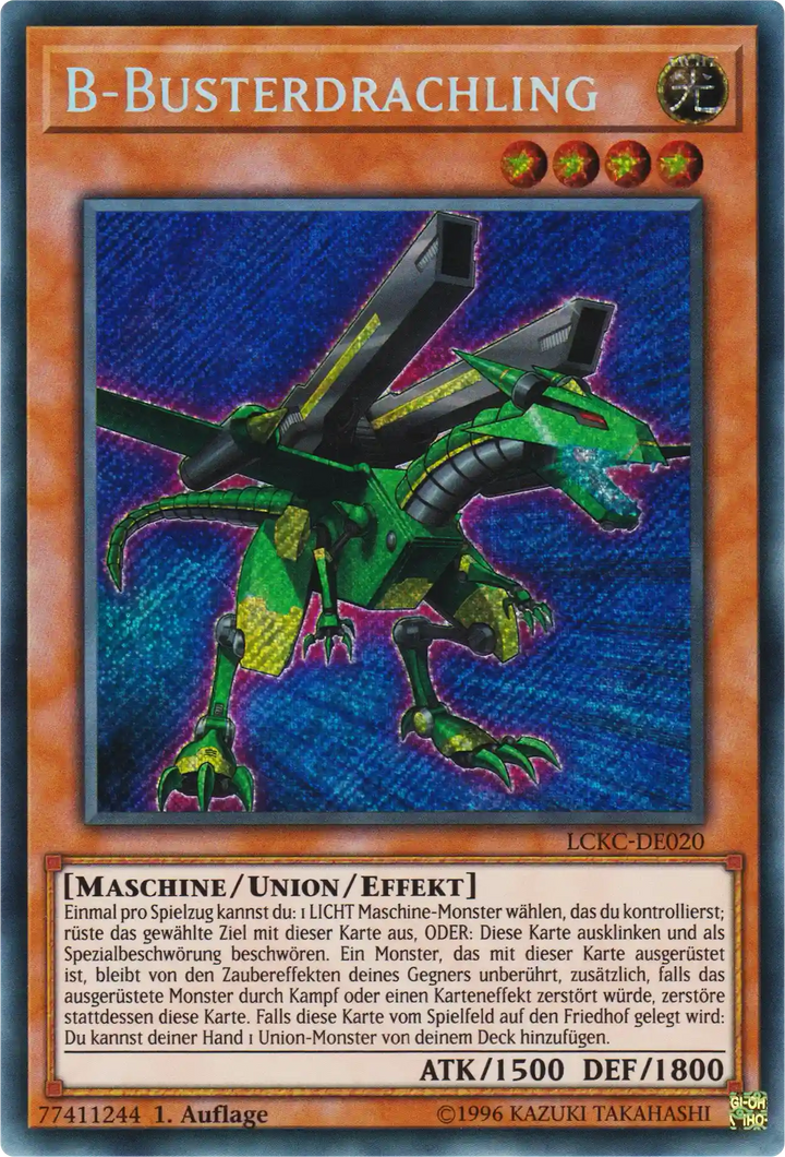 B-Busterdrachling Yu-Gi-Oh! Karte LCKC-DE020 Secret Rare