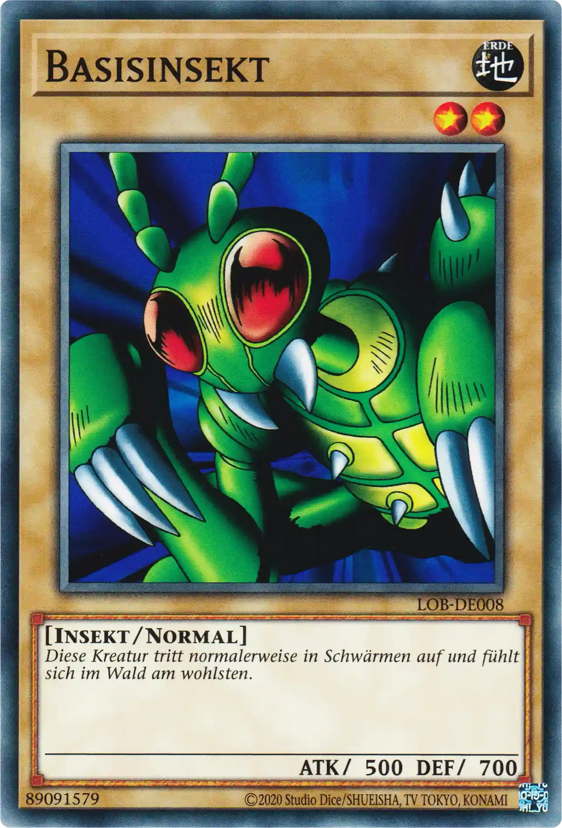 Basisinsekt Yu-Gi-Oh! Karte LOB-DE008 Common