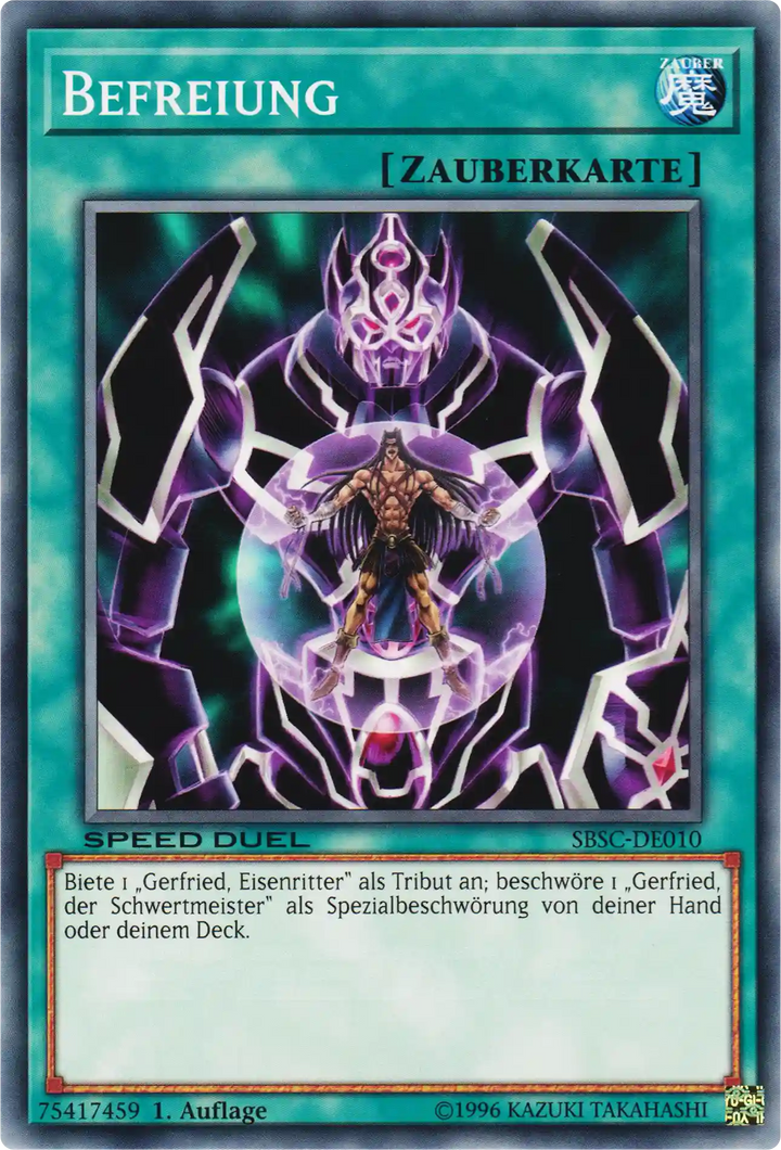 Befreiung Yu-Gi-Oh! Karte SBSC-DE010 Common
