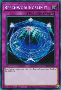 Beschwörungslimit Yu-Gi-Oh! Karte RA01-DE070 Secret Rare