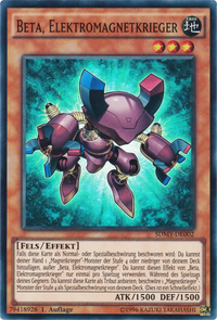 Beta, Elektromagnetkrieger Yu-Gi-Oh! Karte SDMY-DE002 Super Rare