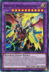 Bewaffnete Drachenkatapultkanone Yu-Gi-Oh! Karte LED2-DE021 Super Rare