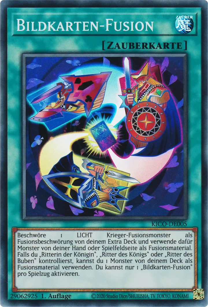 Bildkarten-Fusion Yu-Gi-Oh! Karte KICO-DE005 Super Rare