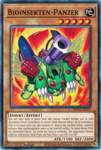 Bioinsekten-Panzer Yu-Gi-Oh! Karte MP24-DE311 Common