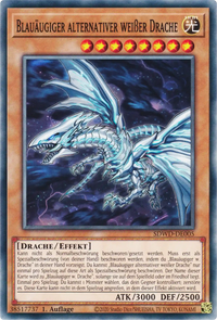 Blauäugiger alternativer weißer Drache Yu-Gi-Oh! Karte SDWD-DE005 Common