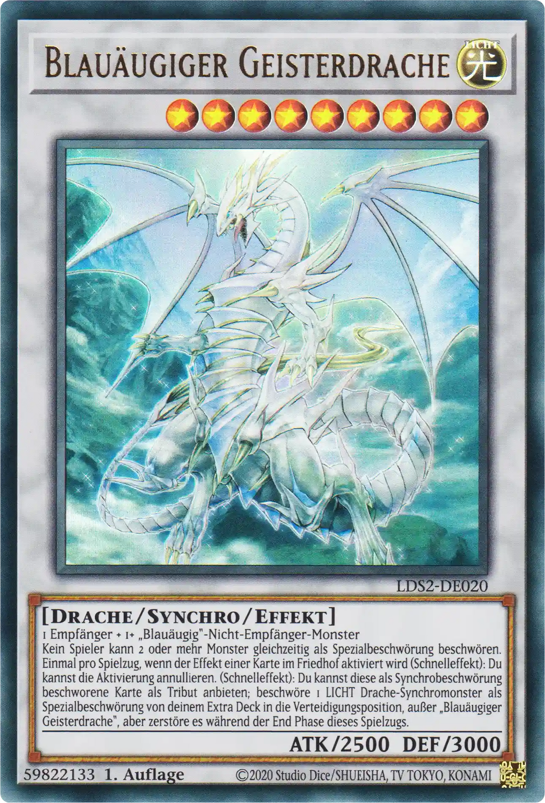 Blauäugiger Geisterdrache Yu-Gi-Oh! Karte LDS2-DE020 Ultra Rare