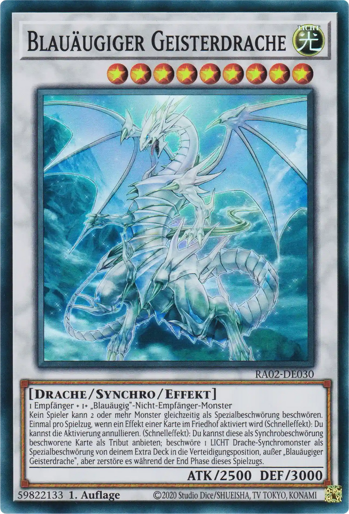 Blauäugiger Geisterdrache Yu-Gi-Oh! Karte RA02-DE030 Super Rare