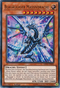 Blauäugiger Massivdrache Yu-Gi-Oh! Karte LED3-DE002 Ultra Rare