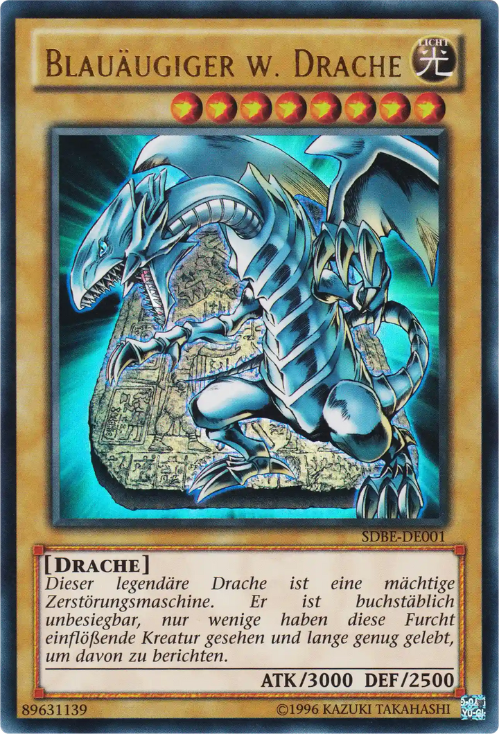 Blauäugiger w. Drache Yu-Gi-Oh! Karte SDBE-DE001 Ultra Rare