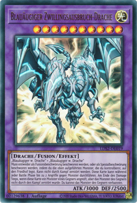 Blauäugiger Zwillingsausbruch-Drache Yu-Gi-Oh! Karte LDS2-DE019 Ultra Rare