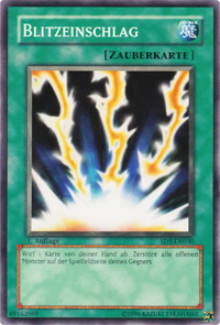 Blitzeinschlag Yu-Gi-Oh! Karte SD5-DE030 Common
