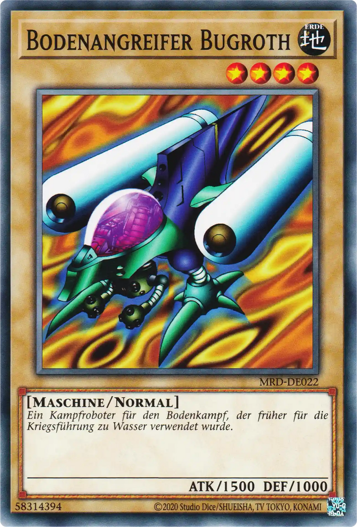 Bodenangreifer Bugroth Yu-Gi-Oh! Karte MRD-DE022 Common