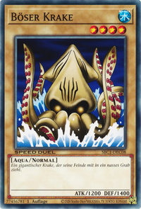 Böser Krake Yu-Gi-Oh! Karte SBC1-DEC08 Common