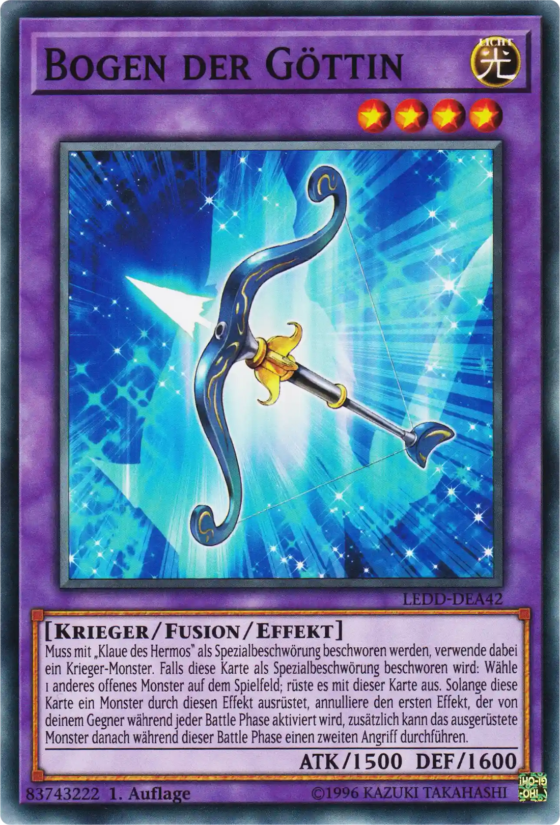 Bogen der Göttin Yu-Gi-Oh! Karte LEDD-DEA42 Common