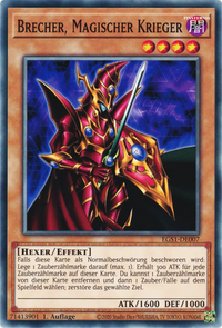 Brecher, Magischer Krieger Yu-Gi-Oh! Karte EGS1-DE007 Common