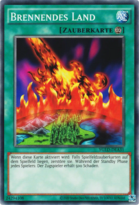 Brennendes Land Yu-Gi-Oh! Karte YGLD-DEA31 Common