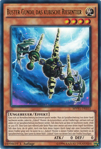 Buster Gundil das kubische Riesentier Yu-Gi-Oh! Karte MVP1-DE035 Ultra Rare