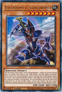 Buster-Klingenkämpfer, der Zerstörungsschwertmeister Yu-Gi-Oh! Karte MAGO-DE100 Rare