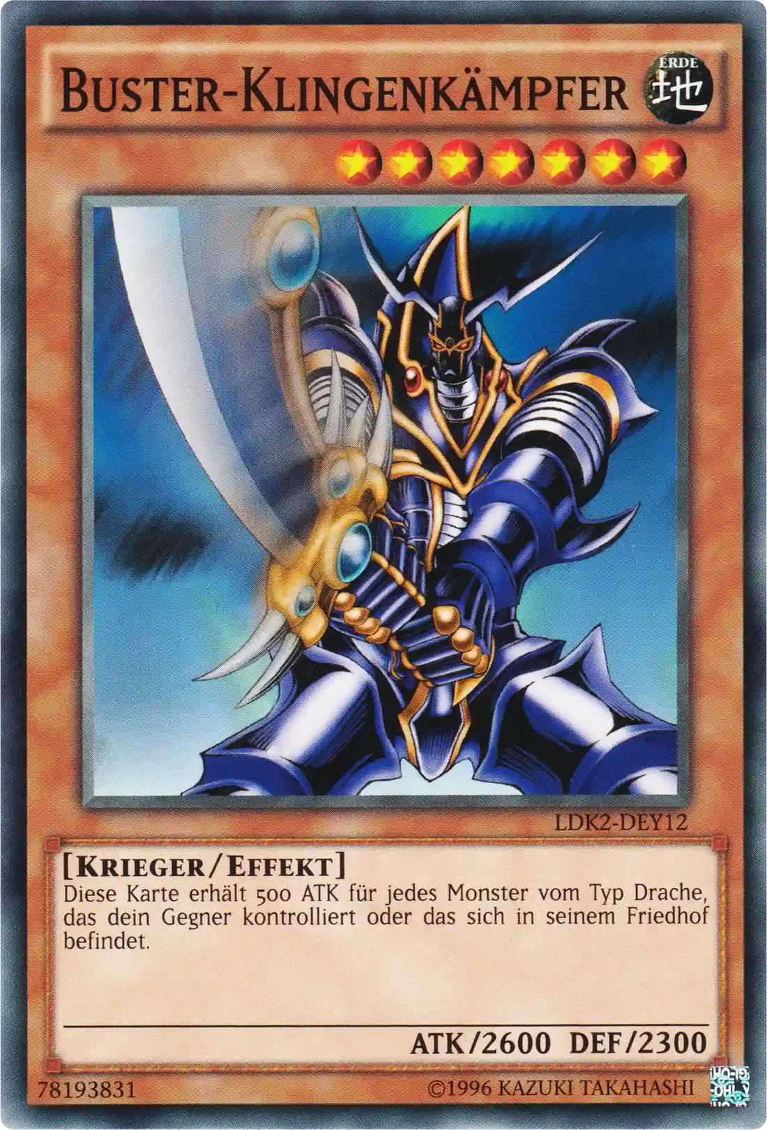 Buster-Klingenkämpfer Yu-Gi-Oh! Karte LDK2-DEY12 Common