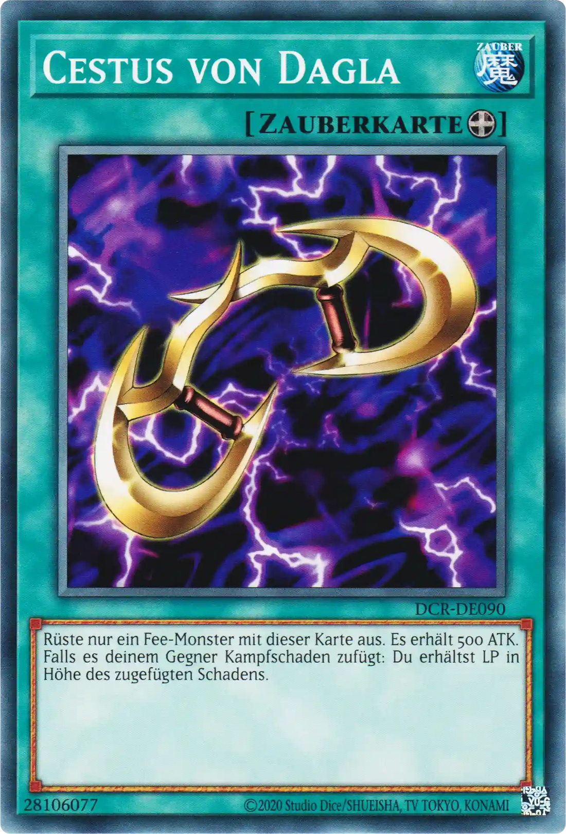 Cestus von Dagla Yu-Gi-Oh! Karte DCR-DE090 Common