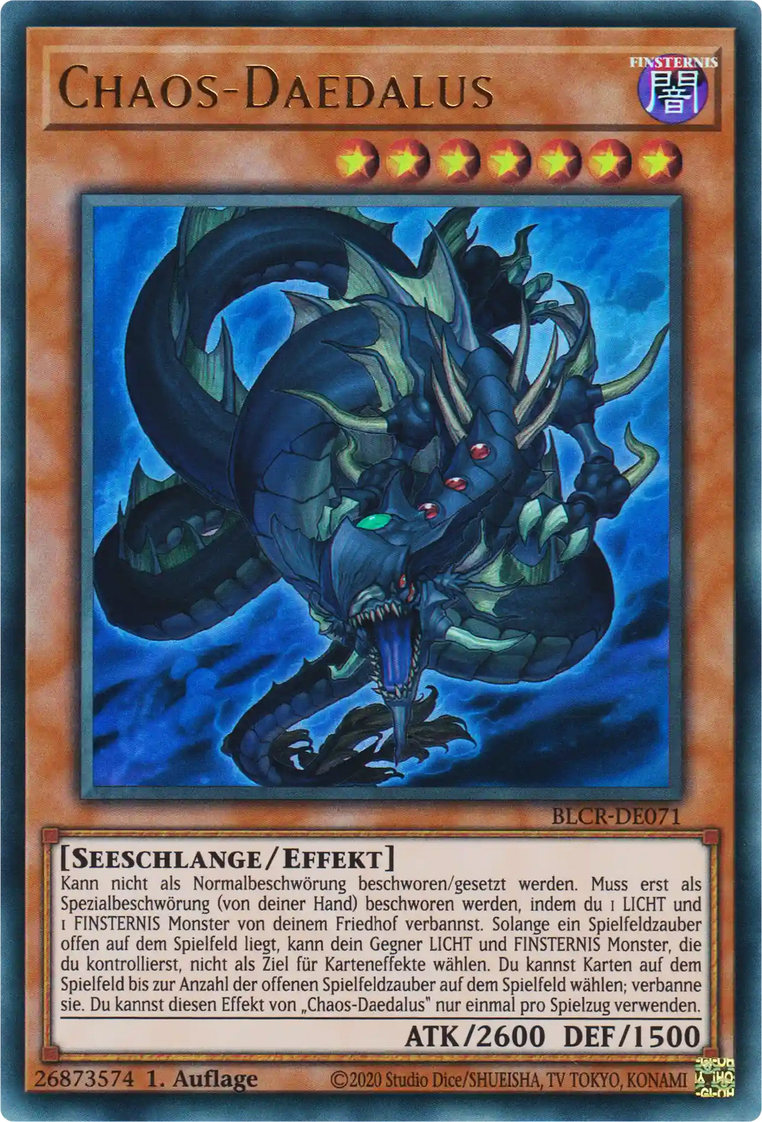 Chaos-Daedalus Yu-Gi-Oh! Karte BLCR-DE071 Ultra Rare