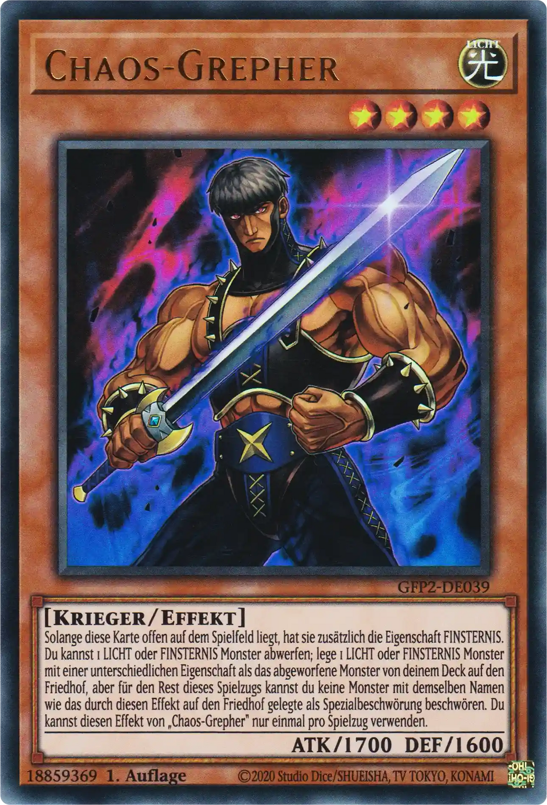 Chaos-Grepher Yu-Gi-Oh! Karte GFP2-DE039 Ultra Rare