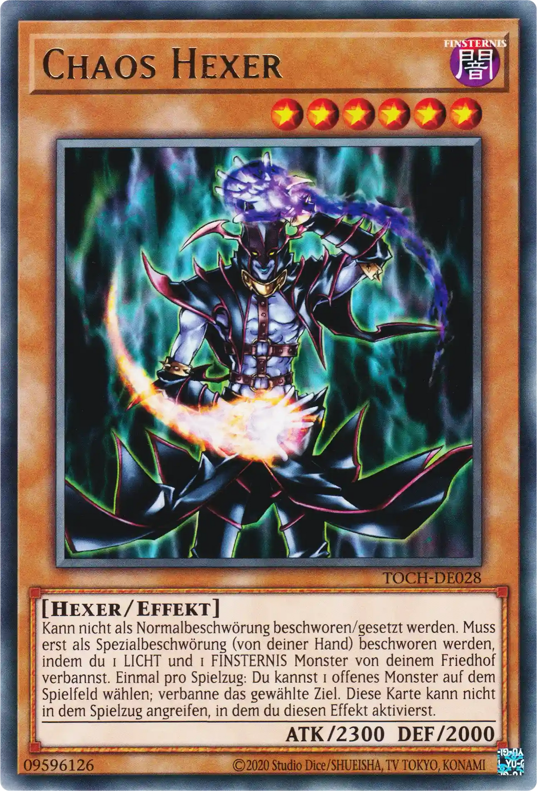 Chaos Hexer Yu-Gi-Oh! Karte TOCH-DE028 Rare
