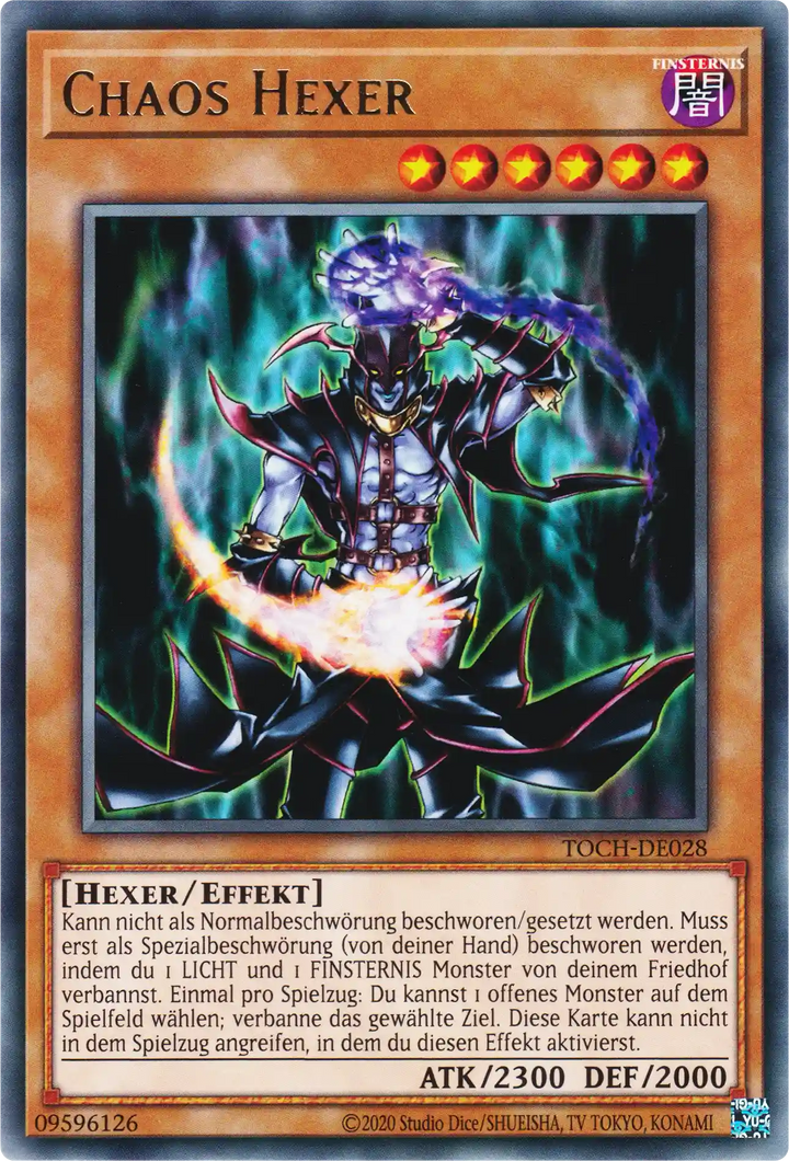 Chaos Hexer Yu-Gi-Oh! Karte TOCH-DE028 Rare