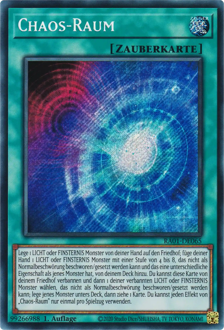 Chaos-Raum Yu-Gi-Oh! Karte RA01-DE065 Secret Rare