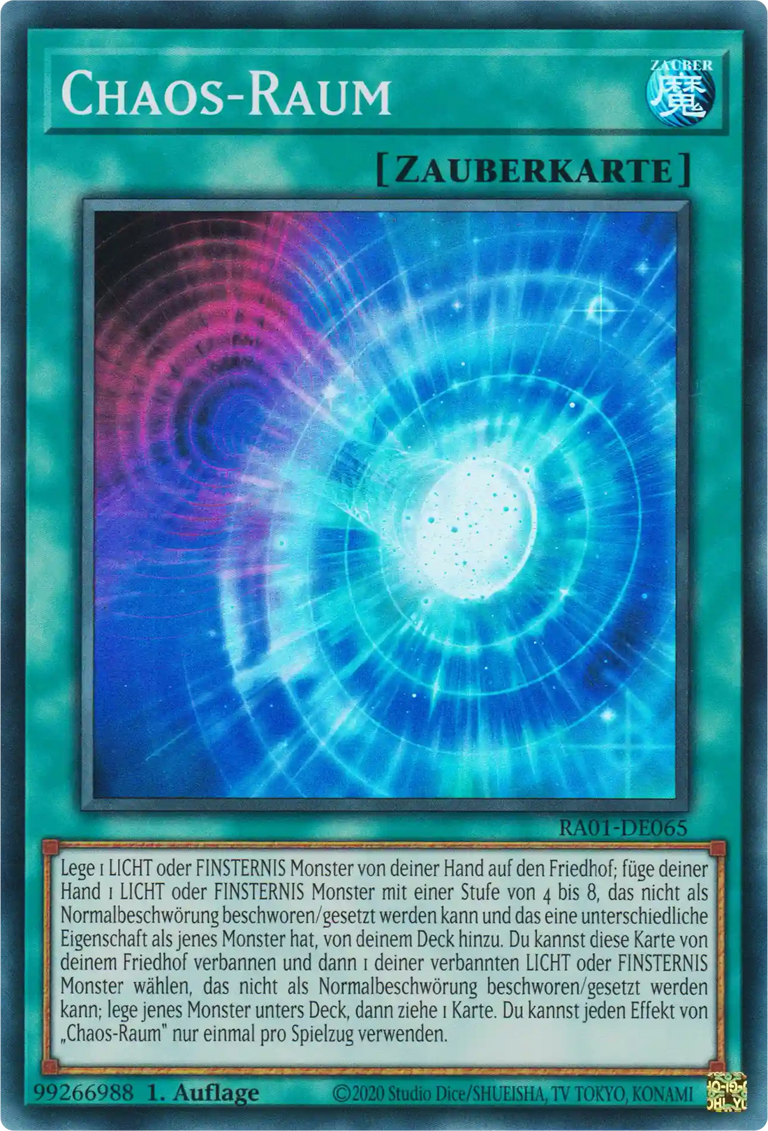 Chaos-Raum Yu-Gi-Oh! Karte RA01-DE065 Super Rare