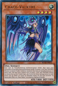 Chaos-Valkyre Yu-Gi-Oh! Karte BLCR-DE072 Ultra Rare