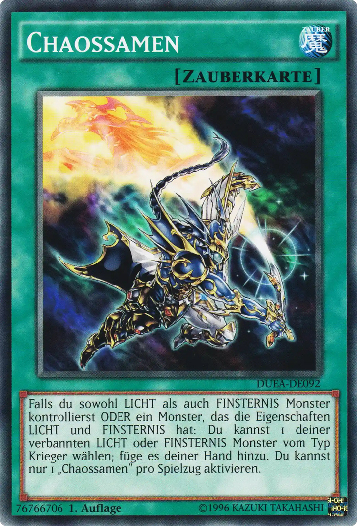 Chaossamen Yu-Gi-Oh! Karte DUEA-DE092 Common