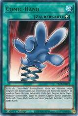 Yu-Gi-Oh! Green Ultra Rare Karte Beispiel mit grünem Ultra-Rare-Kartennamen