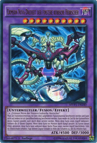 Crimson Nova-Dreiheit der finstere kubische Herrscher Yu-Gi-Oh! Karte MVP1-DE040 Ultra Rare