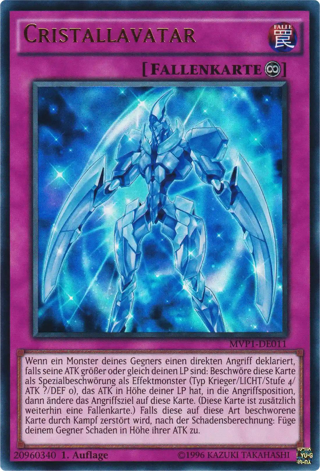 Cristallavatar Yu-Gi-Oh! Karte MVP1-DE011 Ultra Rare