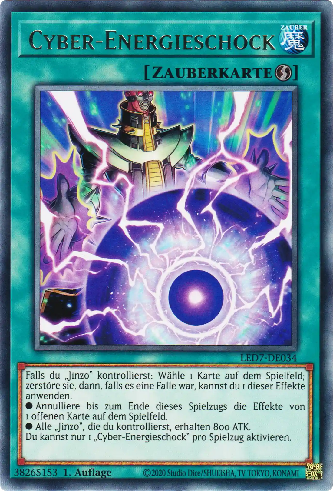 Cyber-Energieschock Yu-Gi-Oh! Karte LED7-DE034 Rare