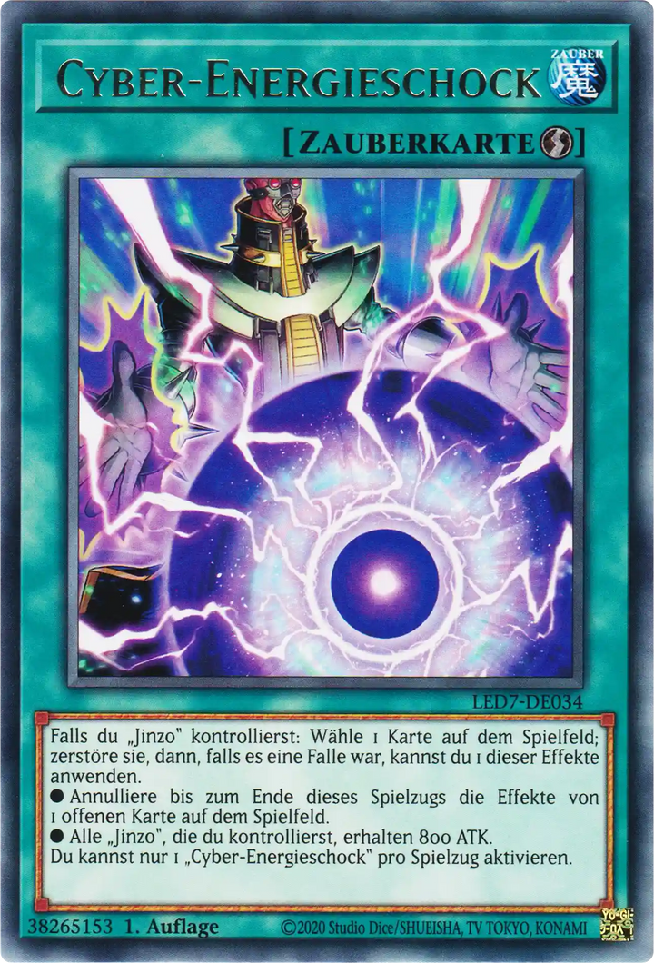 Cyber-Energieschock Yu-Gi-Oh! Karte LED7-DE034 Rare