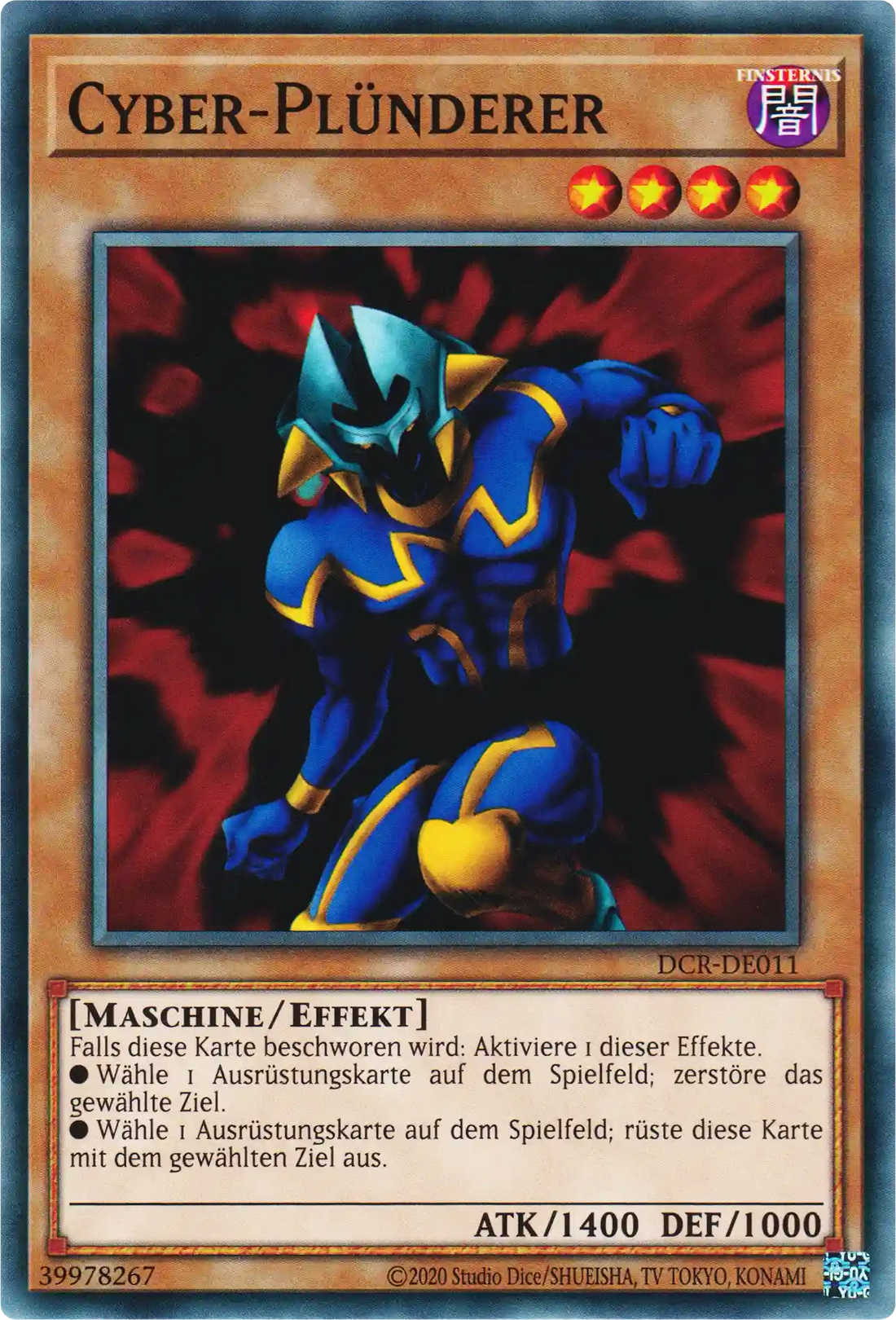 Cyber-Plünderer Yu-Gi-Oh! Karte DCR-DE011 Common
