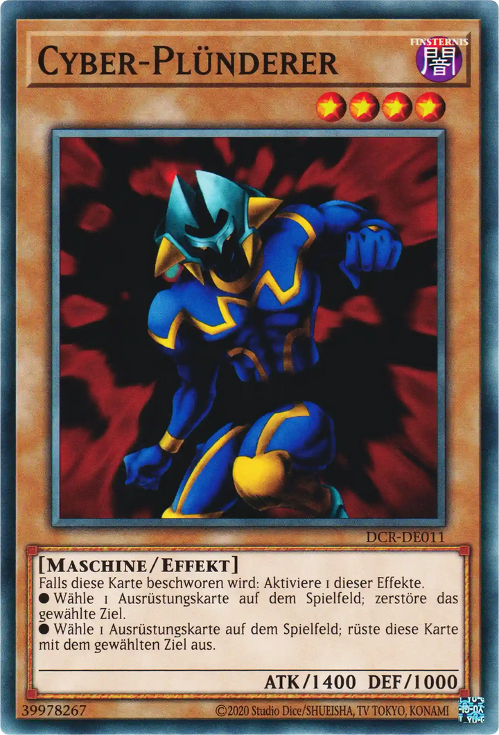 Cyber-Plünderer Yu-Gi-Oh! Karte DCR-DE011 Common