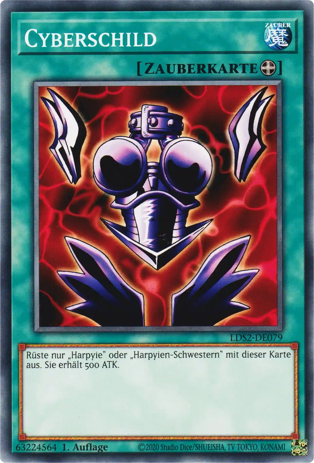 Cyberschild Yu-Gi-Oh! Karte LDS2-DE079 Common