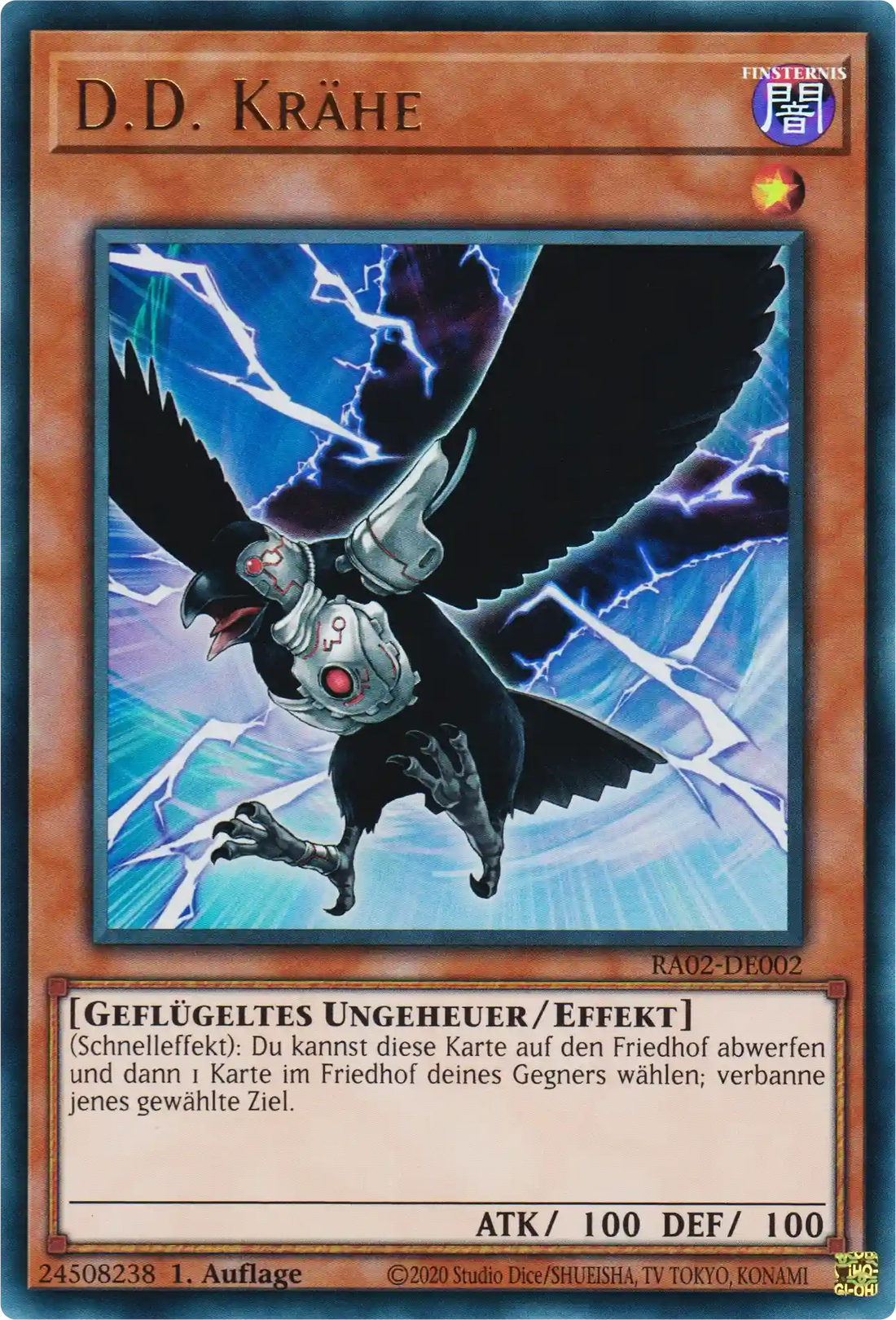 D.D. Krähe Yu-Gi-Oh! Karte RA02-DE002 Ultra Rare