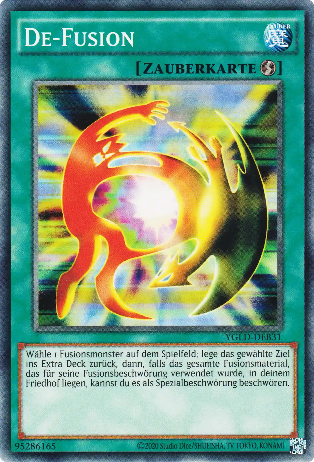 De-Fusion Yu-Gi-Oh! Karte YGLD-DEB31 Common