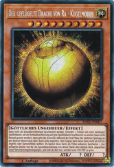 Der geflügelte Drache von Ra - Kugelmodus Yu-Gi-Oh! Karte RA01-DE007 Secret Rare