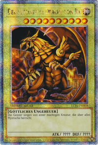 Der geflügelte Drache von Ra Yu-Gi-Oh! Karte LC01-DE003 Quarter Century Secret Rare