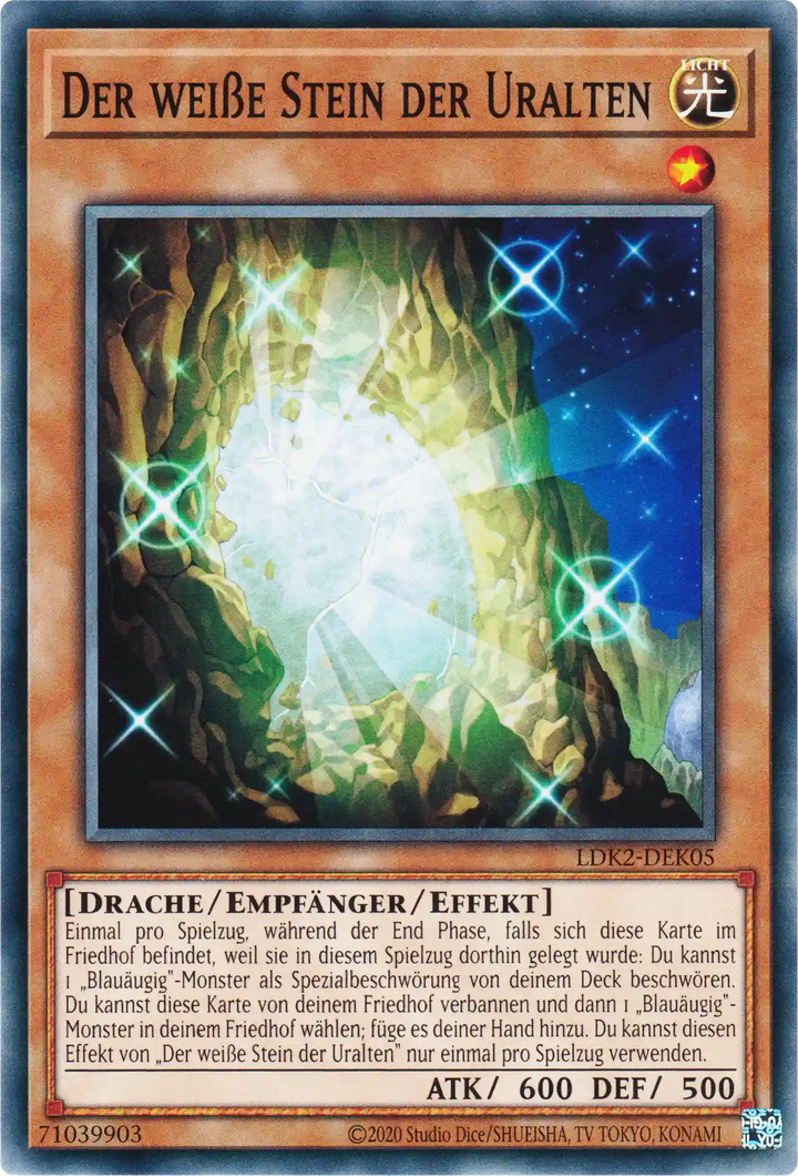 Der weiße Stein der Uralten Yu-Gi-Oh! Karte LDK2-DEK05 Common