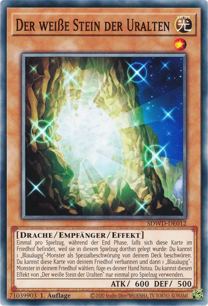 Der weiße Stein der Uralten Yu-Gi-Oh! Karte SDWD-DE012 Common
