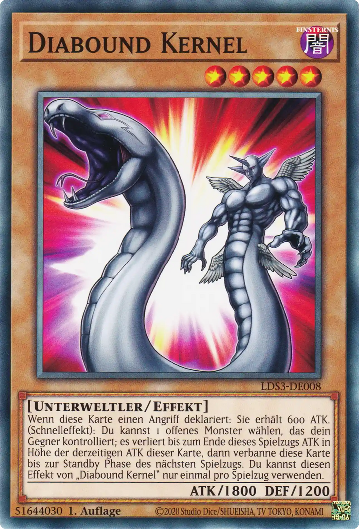 Diabound Kernel Yu-Gi-Oh! Karte LDS3-DE008 Common