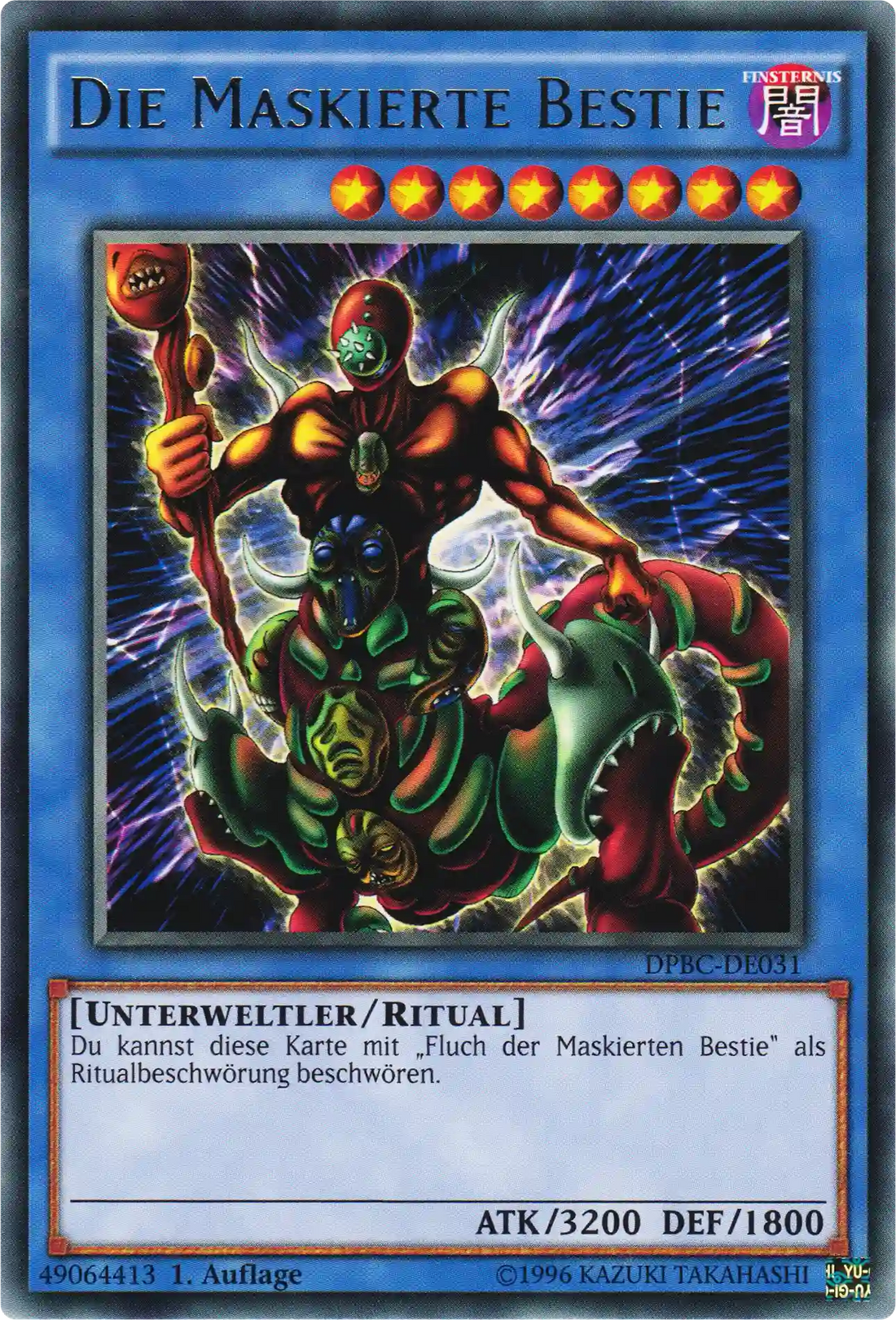 Die Maskierte Bestie Yu-Gi-Oh! Karte DPBC-DE031 Rare