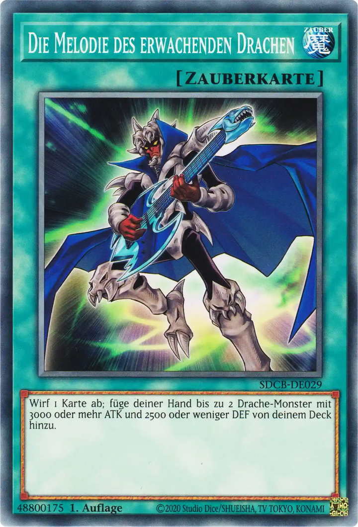 Die Melodie des erwachenden Drachen Yu-Gi-Oh! Karte SDCB-DE029 Common