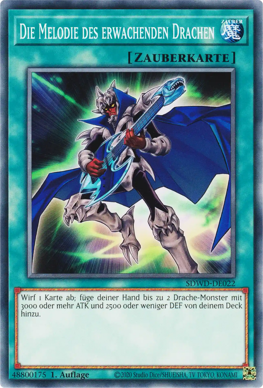Die Melodie des erwachenden Drachen Yu-Gi-Oh! Karte SDWD-DE022 Common